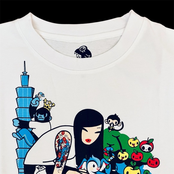 Tokidoki Asian Girl Men’s Medium 10th Anniv Monster Taipei Toy Festival 2009 NWT - Picture 3 of 5
